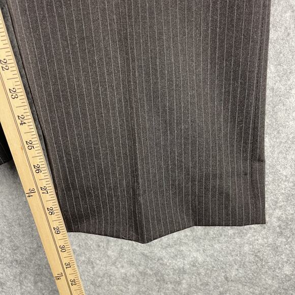 Stafford 3 Piece Suit Brown Striped Blazer 44R Pant 35x29 Vest Classic Career - Picture 13 of 16